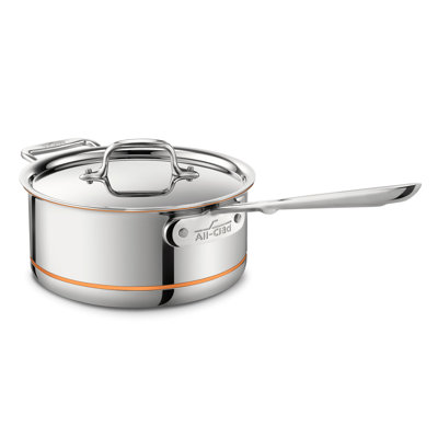 Casserole avec couvercle en cuivre All-Clad
