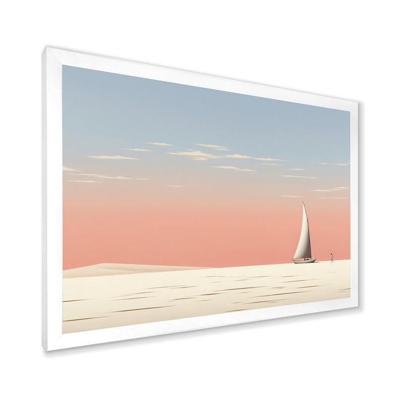 Ameetha sur toile, H 24 po x l 32 po x P 1 po, Cadre simple blanc