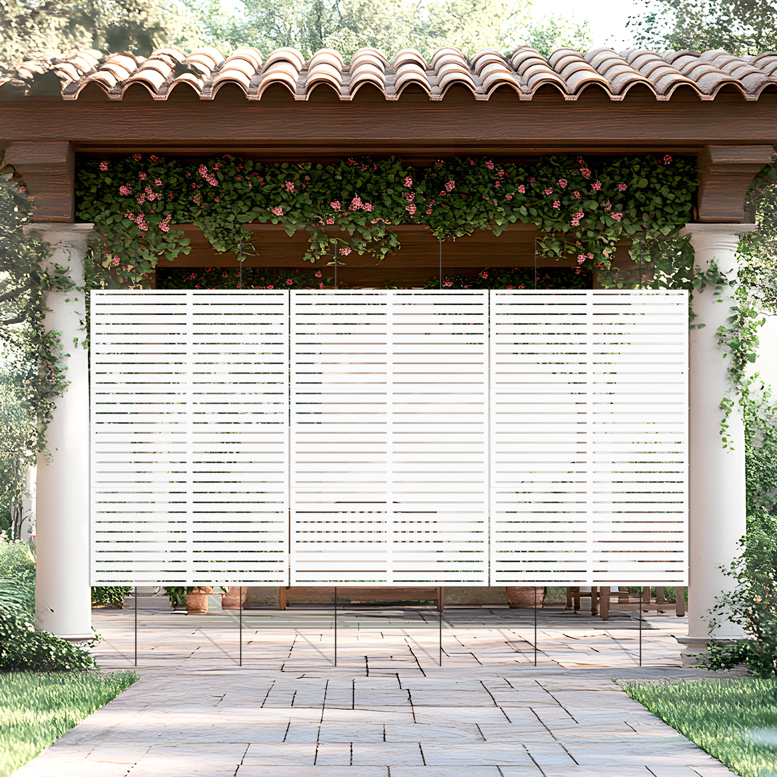 Privacy Screen, White