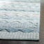 Tapis géométrique beige / bleu en laine / coton tissé à la main Jacques Natura-1632303138