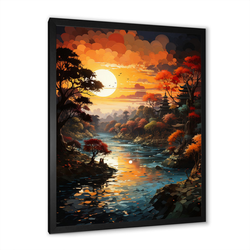 Trapeza Hinduisim Hindu Divinity This II, reproduction d'art sur toile, H 20 po x l 12 po x P 1 po, Cadre photo noir
