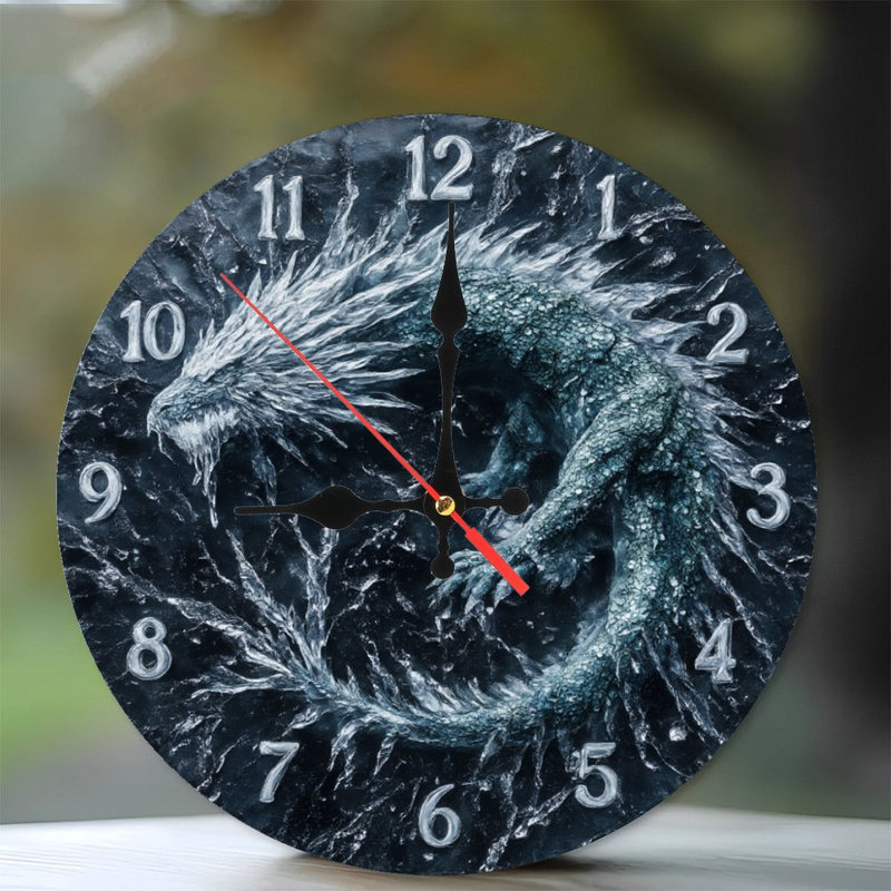Horloge de dragon de glace