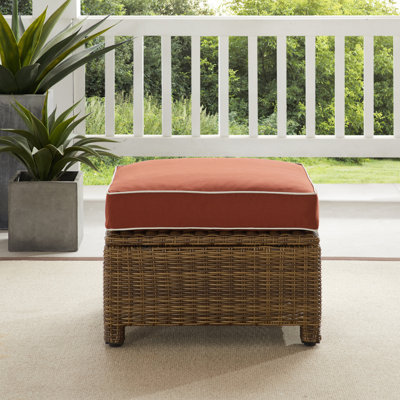 Wicker Outdoor Ottoman