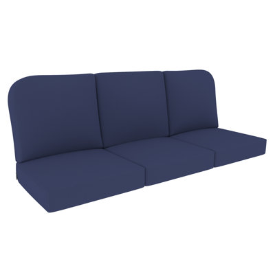 Argyri Set of 3 – 22" x 24" Outdoor Deep Seat Replacement Cushions for Patio Furniture, Anahit 5" Thick High-Density Foam Seat and Back Outdoor Cushions with Water-Repellent & UV-Resistant Fabric