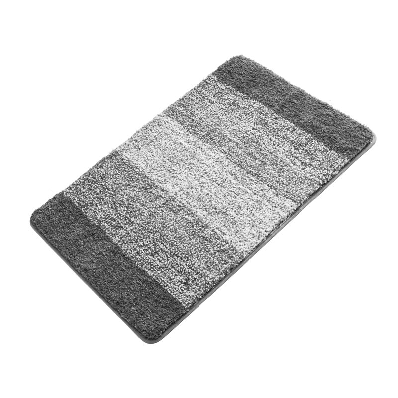 Tapis de salle de bain doux et absorbant, L 36 po x l 24 po, Gris