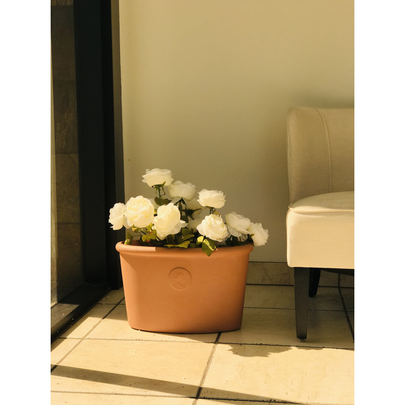 Pot à fleurs en béton Wilpert, H 15 po x l 12,2 po x P 12,2 po
