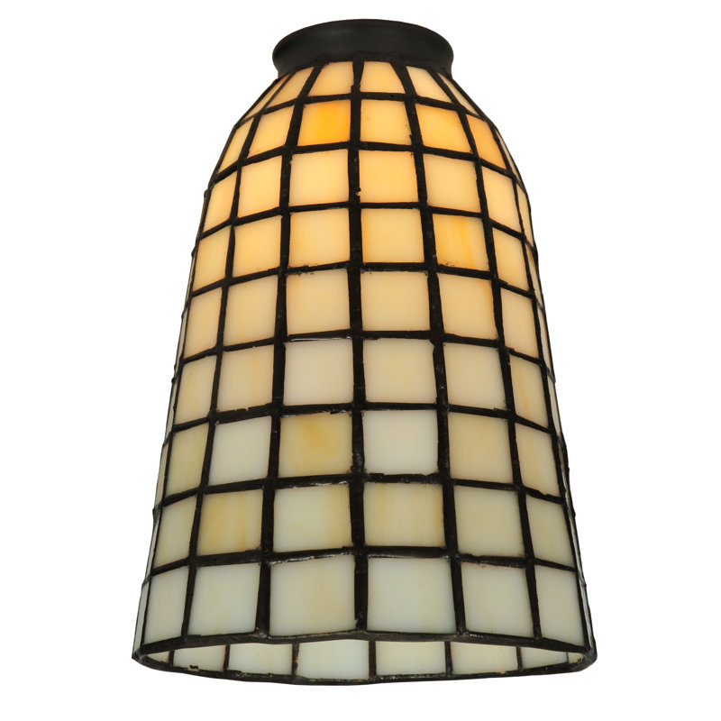 Abat-jour de luminaire suspendu en verre Madelen H 6,5 "en jaune / beige