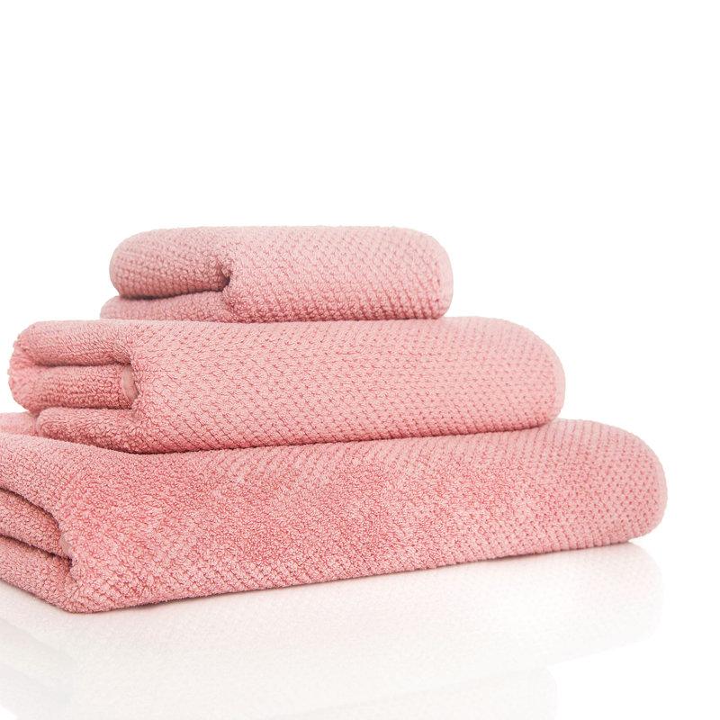 Bee Waffle Bath Sheet, Pink