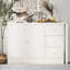 Îlot de cuisine de ferme avec table de salle à manger extensible, armoire de rangement convertible-958222508-958222509