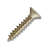 #4 x 5/8 in. Polished Brass Philips Flat Head Coarse Thread