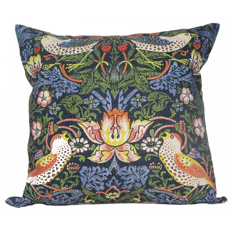 William Morris Floral Throw Pillow