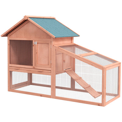 Huche avec rampe pour animaux en bois massif Gerard
