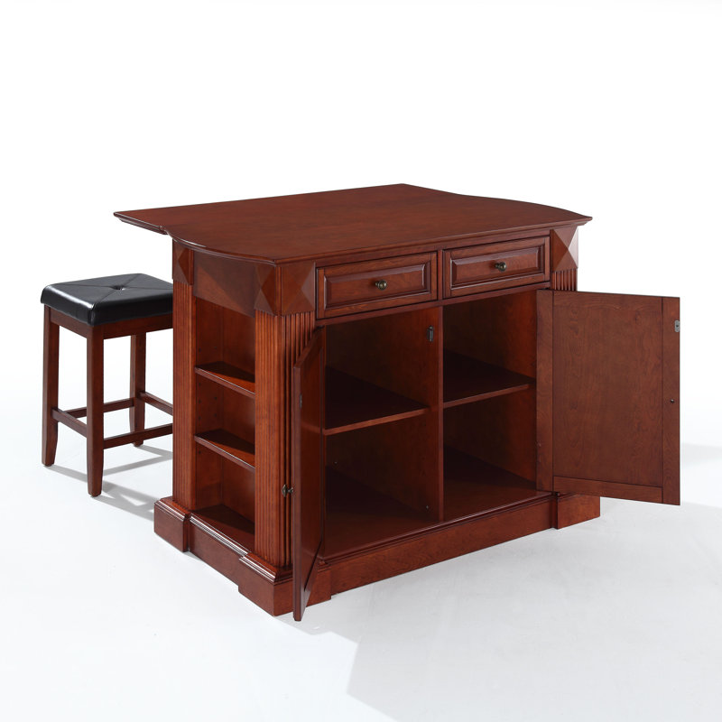 Diamondback Wood Kitchen Island, Classic Cherry