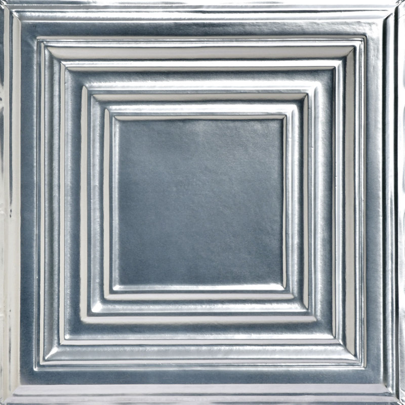 Carreau de plafond en fer-blanc clouté 2 pi. X 2 pi. Williamsburg, Acier laqué