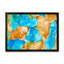 Turquoise et brun, luxe abstrait, fluide I - peinture sur toile-67359358-67359359