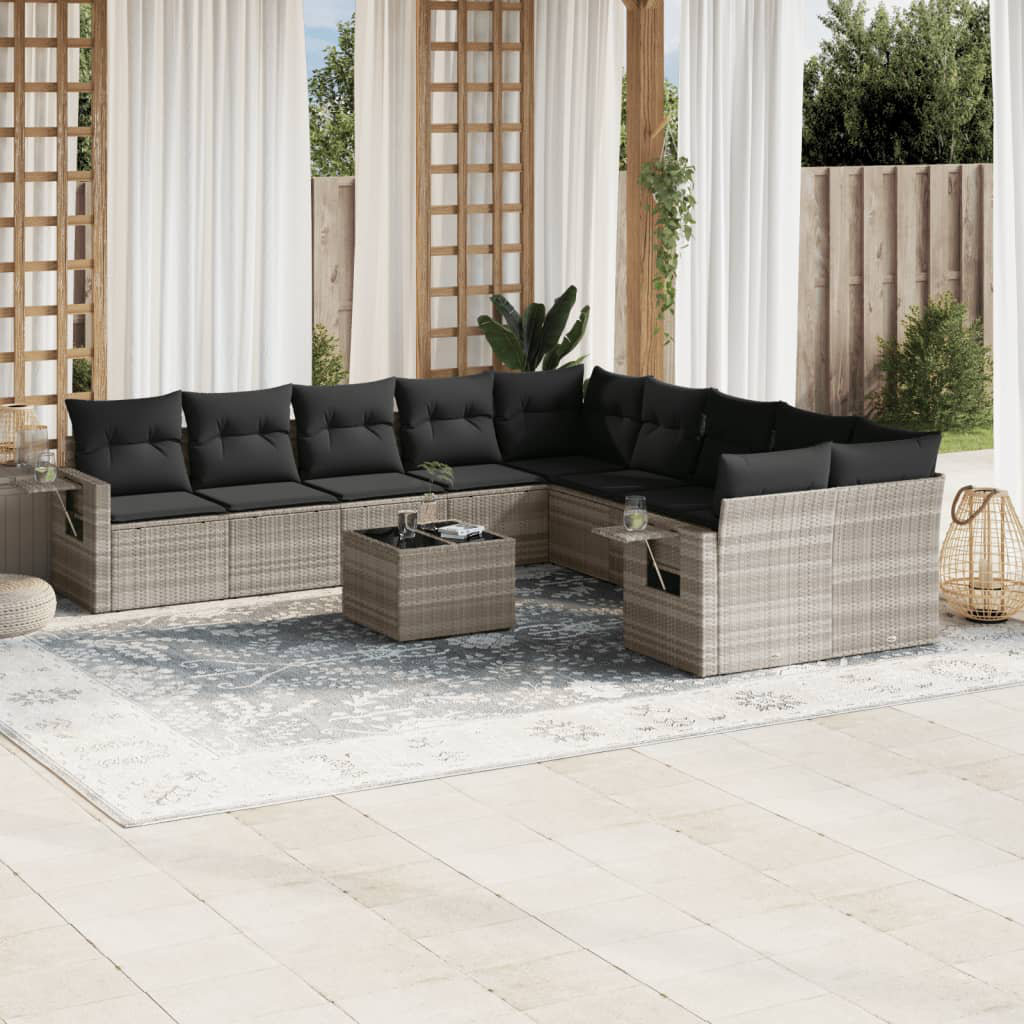 Lounge-Set Anagabriel aus Polyrattan mit Polster