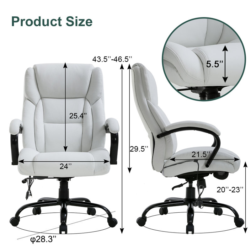Fauteuil de direction, Blanc