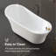 Baignoire de trempage autoportante en acrylique 70 po. X 34,25 po. Skylar