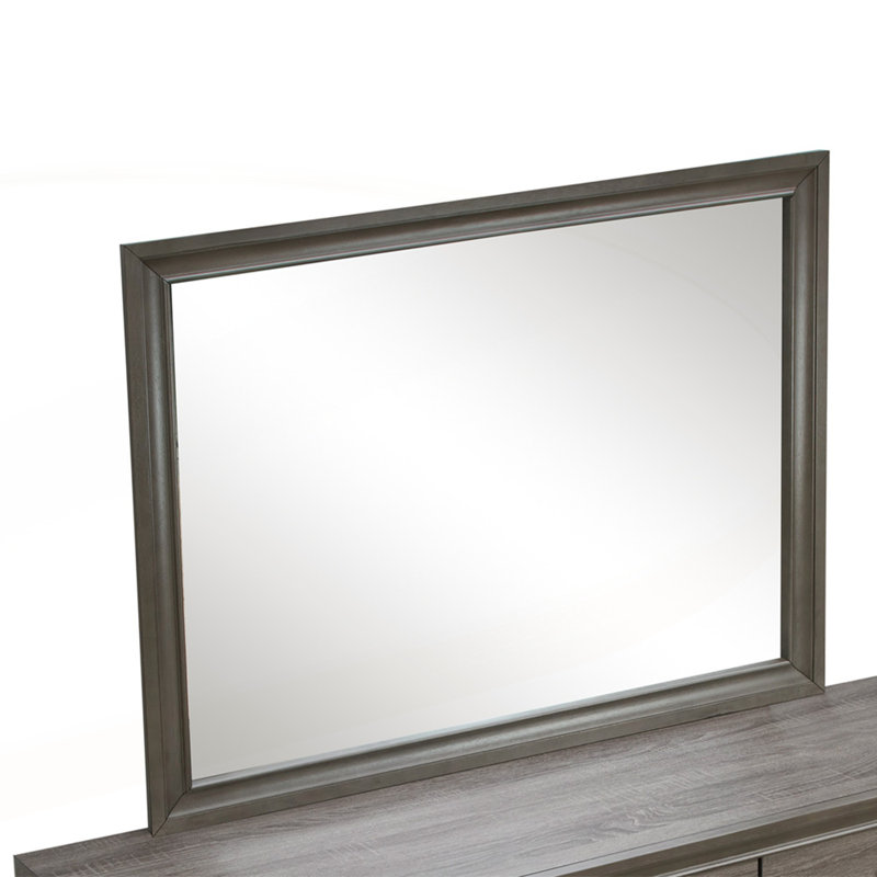 Miroir moderne et élégant avec des options de montage polyvalentes pour améliorer la maison, Gris