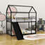 Lit superposé simple avec glissade Antwaun Kids-1106395549