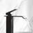 Contemporary Shower Faucet - Waterfall Spout, Single Handle, Matte Black, Adjustable Temp Spout Bathroom Water Temperature, Look-124831498