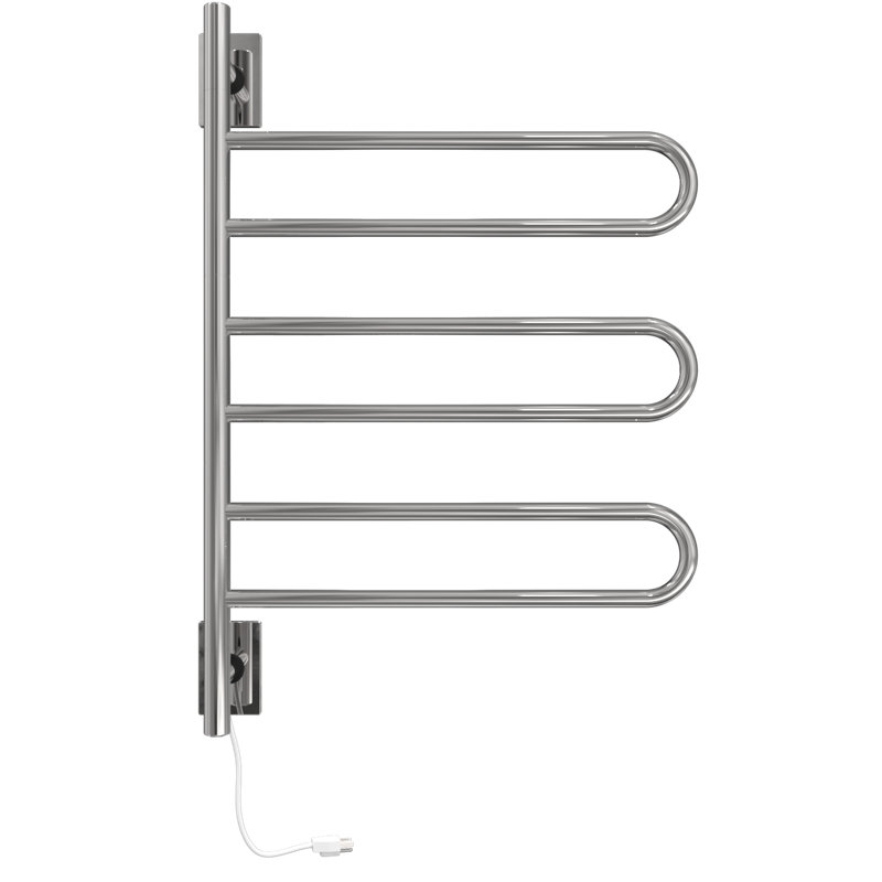 Chauffe-serviettes mural ou à brancher pivotant SL3, Acier inoxydable poli , H 35 po x l 25 po x P 5 po