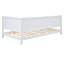 Lit de jour simple blanc / - Design classique de style Mid-Century en bois et pour un repos paisible Élégante construction moderne Accoudoir confortable-1352232769-1352232771