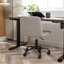 Fauteuil de bureau pivotant en tissu - Élégant bureau pivotant à 360 °, siège en mousse épaisse, structure en métal, beige, réglable en hauteur, rembourrage doux et respirant, rembourrage, base stable, 5, gris-665046047
