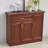 Walnut Aluminium alloy Shoe Storage
