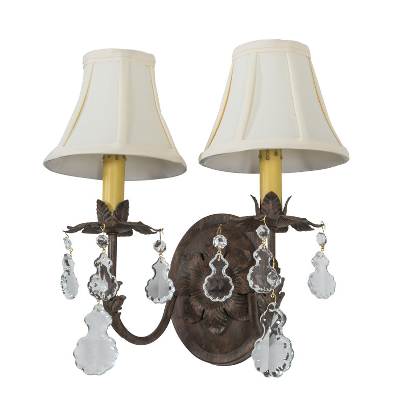 Crystal 2 - Light Candle Wall Light