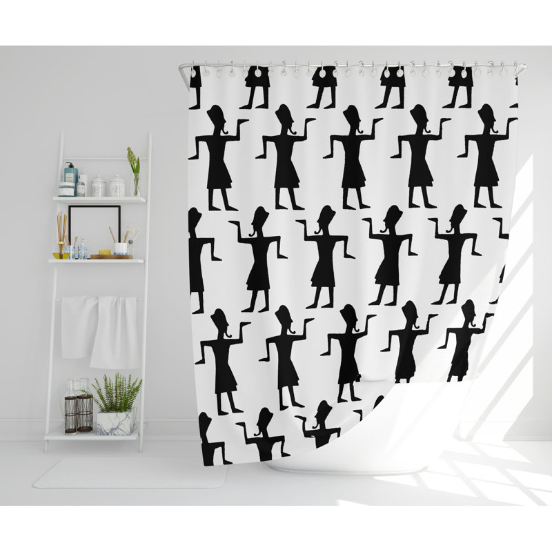 Rathulf Polyester Shower Curtain Set, 168cm H x 168cm W