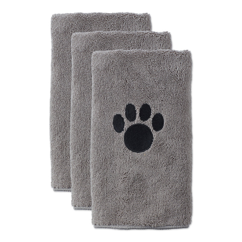 Couverture en polyester Aqua, gris