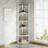 6-Tier Corner Shelf, Small Freestanding Corner Bookshelf Storage Rack