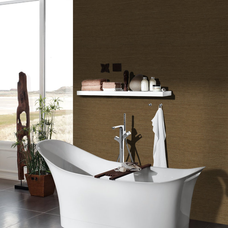 Papier peint extra fin en sisal, Brun