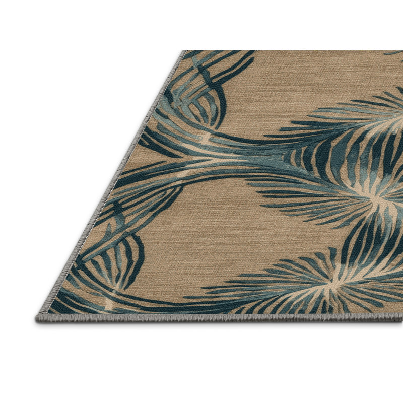Tapis gris lavable à la machine, Carré 3 pi