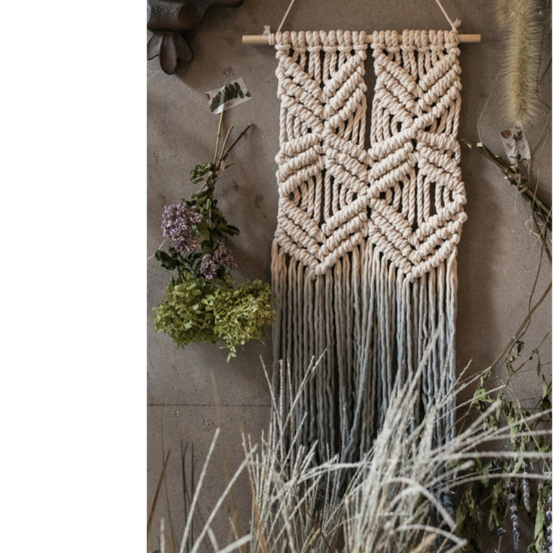 Macrame Knotting Cotton Tapestry