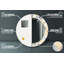 Huldar Glass Flat Wall Mirror