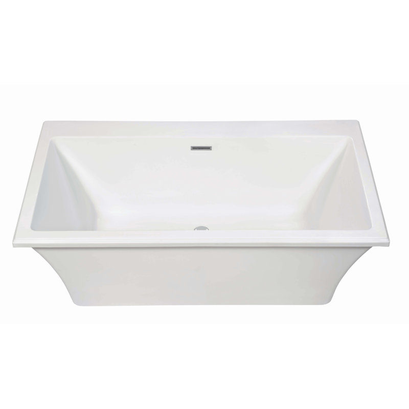 Baignoire de trempage autoportante à surface solide 66 po. X 36 po. MTI Solutions DoloMatte