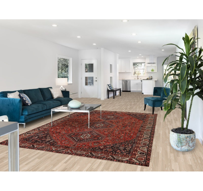 Tapis traditionnel tribal en laine 7 x 10