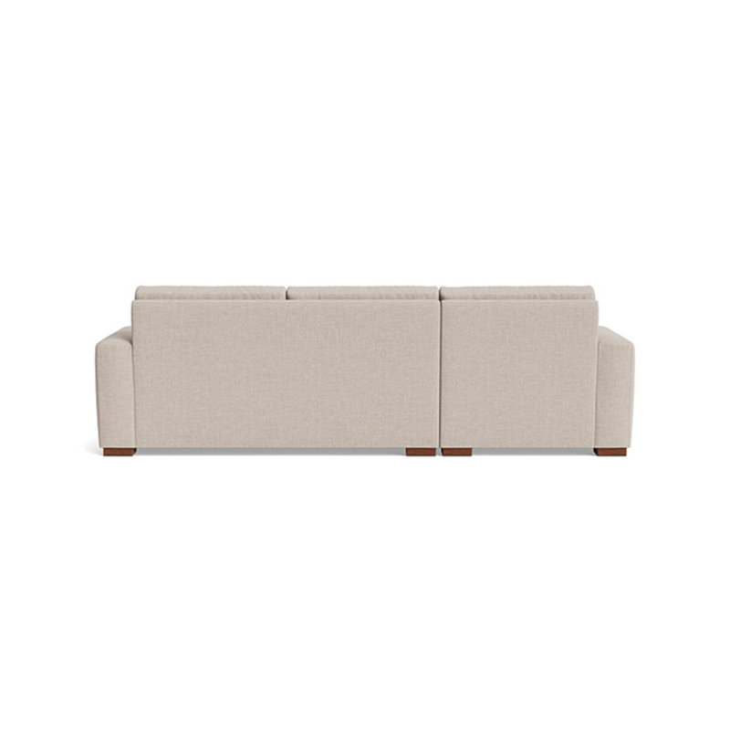 Couch Potato Chaise Sectional, Left Hand Facing, Performance Weave - Natural