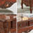 American simple solid wood carving coffee table