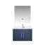 Meuble-lavabo de salle de bain 30 po X P 22 po D, comptoir en quartz blanc, ensemble de robinet et Miroir à DEL-934189862