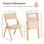 Chaises pliantes élégantes et modernes en bois-869406674