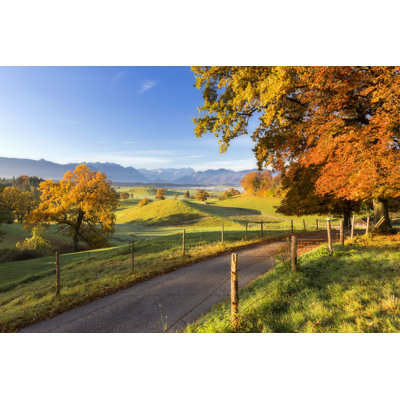 Indian Summer At Murnauer Moos by DieterMeyrl - No Frame Print on Canvas