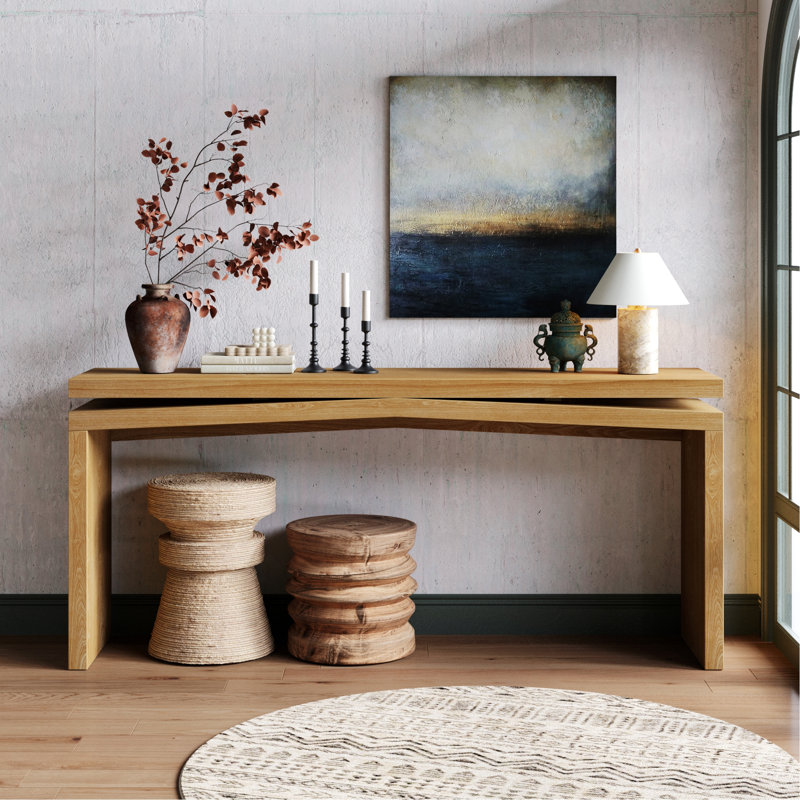 Console, table d'entrée pour le salon, couloir, Antique Brown
