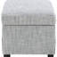 Grey Upholstered With Hydraulic Lift And Hidden Compartment For Accessories, 24 Inches Wide Storage Top, Ideal Storing In Width