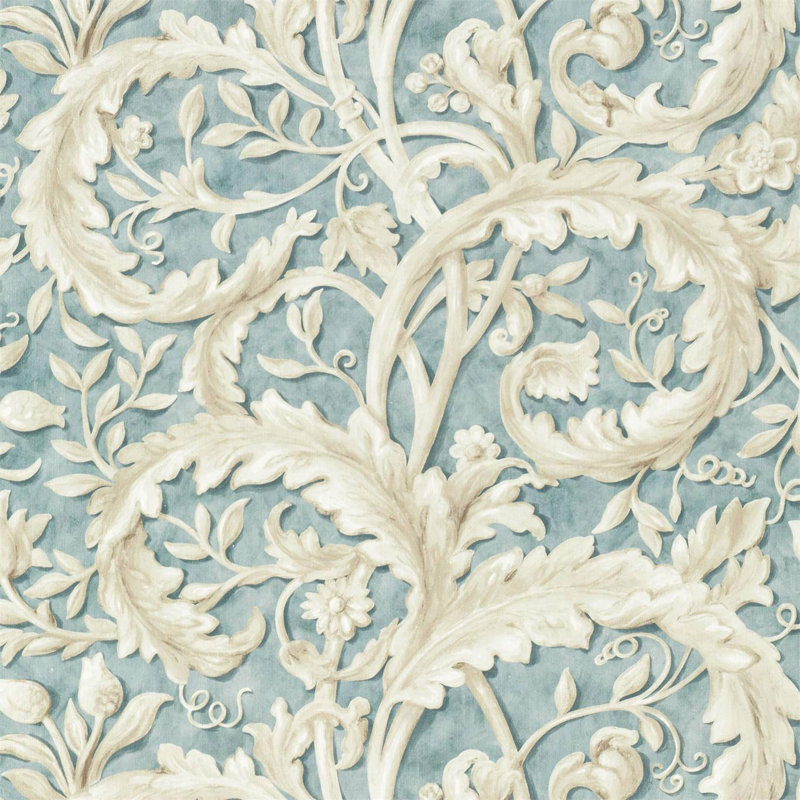 Tilia Lime Fabric, Soft Teal
