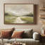 «Soft Green Valley and River Mist Abstract Landscape», reproduction d'art encadrée-297349707-297349717