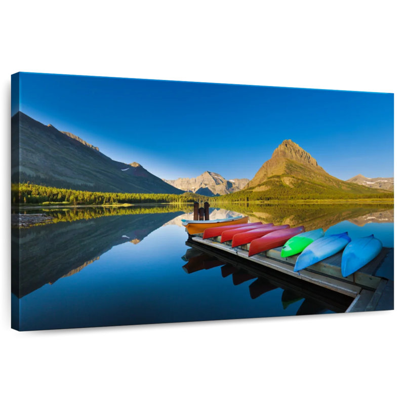 Alvord Lake Glacier Canoes, 16" H x 24" W