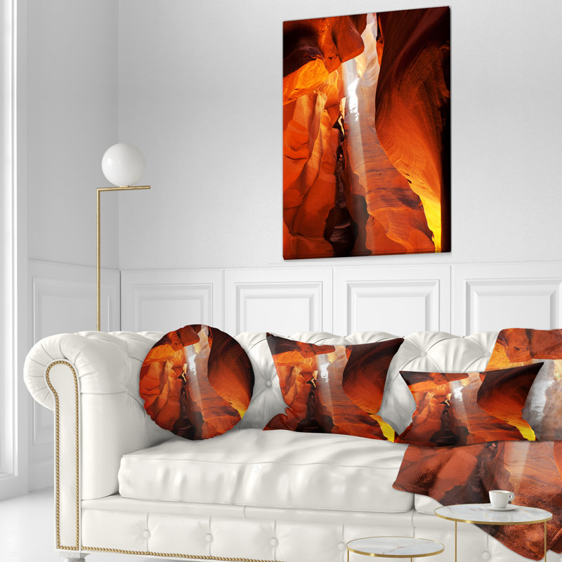 Coussin lombaire à imprimé antilope de canyon paysage of the soleil